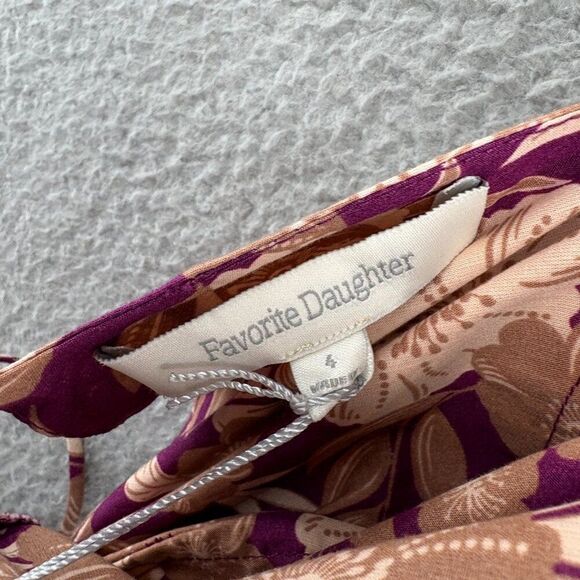 Favorite Daughter Vintage Multi Floral Puff Sleeve Maxi Dress Size 4 NWT - Picture 13 of 13